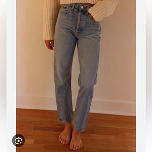 Agolde 90’s Pinch Waist Straight Leg Jeans Vintage-Inspired